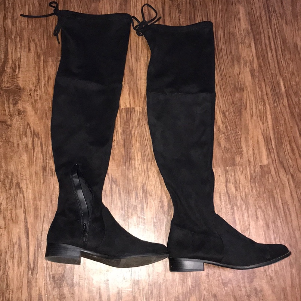 Faux suede over the knee boots from A New Day